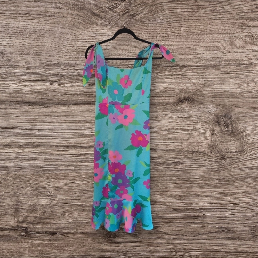 Show Me Your Mumu Garden Midi Dress ~ Multi Piccadilly Floral - Picture 4 of 6